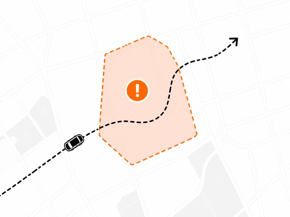 Know when vehicles go off course